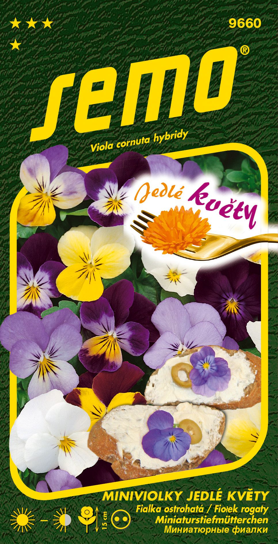 Miniviolka Jedlé kvety